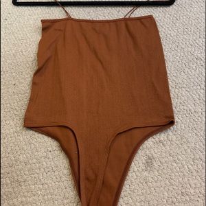 Maroon body suit